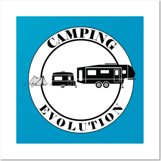 Camping Evolution Posters and Art